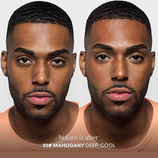 Natural Glow Foundation - Light to Medium Coverage Cushion Foundation with Hyaluronic Acid & Tea Tree Extract - Vegan & Cruelty-Free Cream - K Beauty - 15g/0.52oz - Mahogany