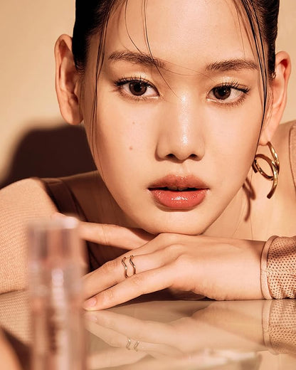 Glint Tint Glosser (Coral Reef, 0.09oz) - Hydartions, Moisturizing Plumping Lip Gloss with Radiant Shine, Long Lasting, Korean Skin Care. Provence Rose & Calendula Extract.