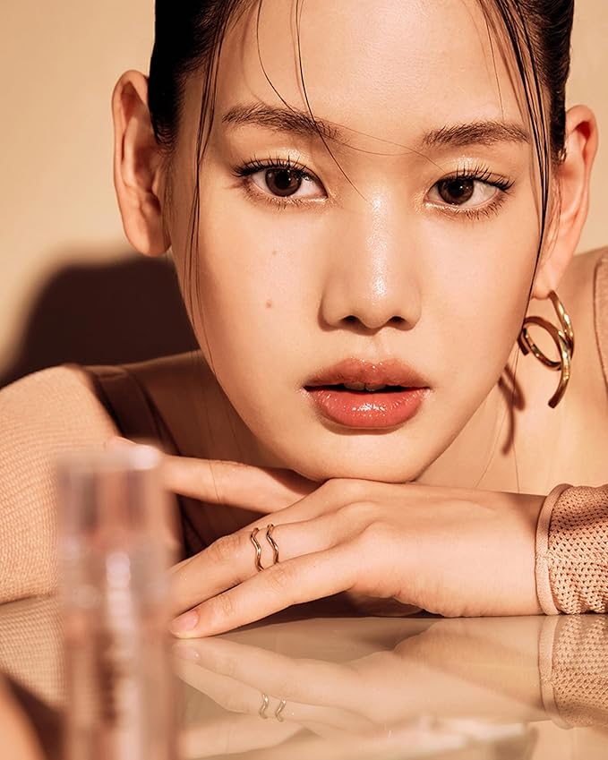 Glint Lip Glosser (Lip Glosser, 0.09oz) - Hydartions, Moisturizing Plumping Lip Gloss with Radiant Shine, Long Lasting, Korean Skin Care. Provence Rose & Calendula Extract.