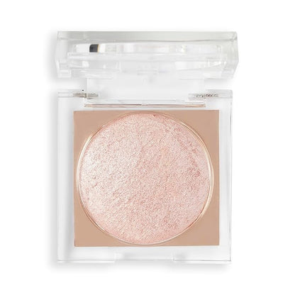 Revolution Beauty London Beam Bright Highlighter, All Over Face Glow, Powder To Liquid Formula, 5 Different Shades, Rose Lustre