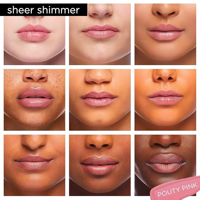 Pure Cosmetics Pure Illumination Lip Gloss - LED-lit Applicator w/Side Mirror - Non-Sticky, Moisturizing & Hydrating Lip Glosses - Soothes & Protects Dry Chapped Lips (Pouty Pink)