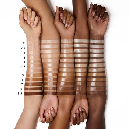 e.l.f. Halo Glow Liquid Filter, Complexion Booster For A Glowing, Soft-Focus Look, Infused With Hyaluronic Acid, Vegan & Cruelty-Free, 6 Tan/Deep