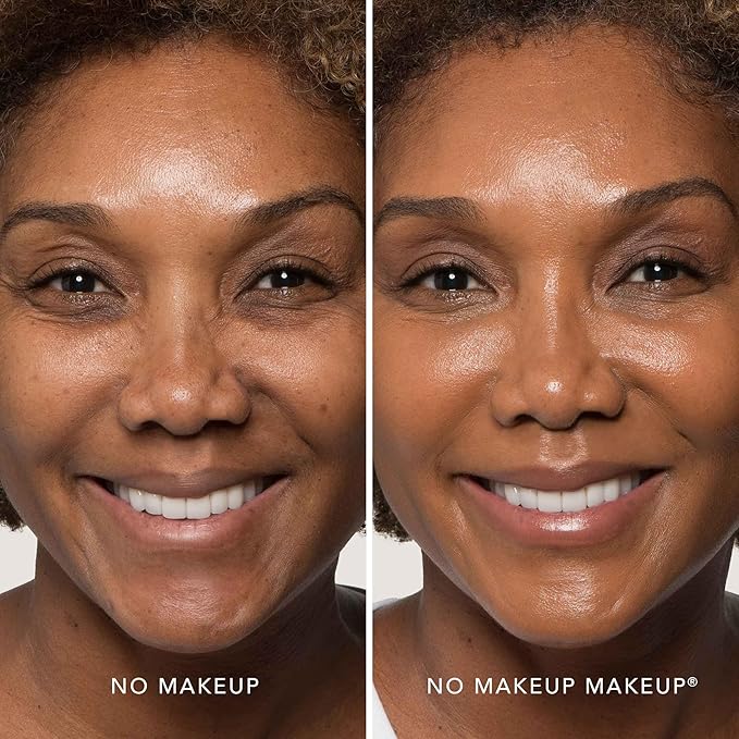 Foundation by No Makeup Makeup | Conceal & Correct with Long-Lasting, Buildable Formula & Lightweight Soft Finish | Cruelty-Free, Vegan, Fragrance-Free | Golden Tan