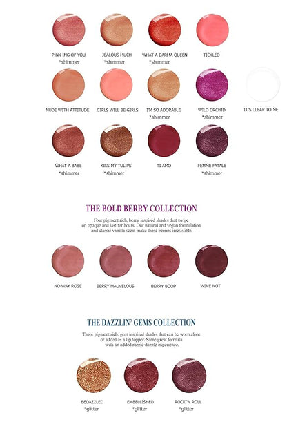 Mom's Secret 100% Natural Lip Gloss, Organic, Vegan, Gluten Free, Cruelty Free, Made in the USA, 0.18 oz. (What A Babe)