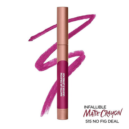 L’Oréal Paris Infallible Matte Lip Crayon, No Blossom Fig Deal (Packaging May Vary)
