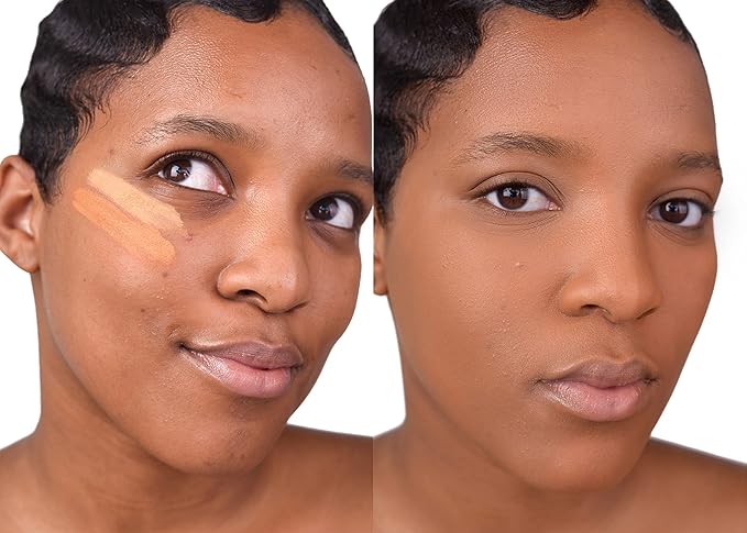 Loves-You-Back 3in1 Mineral Powder Foundation (CARAMEL 3) | Designed for acne-prone, sensitive skin for Natural Coverage with calming Zinc Oxide + Kaolin Clay | Vegan + Cruelty Free