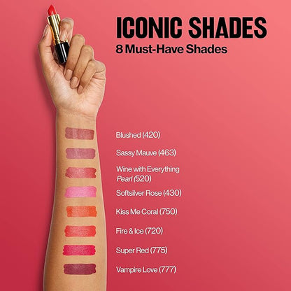 Revlon Super Lustrous Lipstick, Creamy Formula For Soft, Fuller-Looking Lips, Moisturized Feel, 773 I Got Chills, 0.15 oz