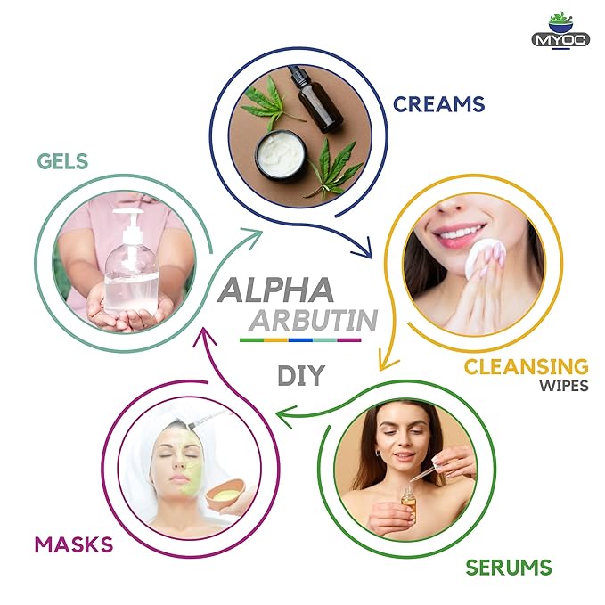 Alpha arbutin Powder-30gm 100% Pure Cosmetic Grade Raw Material with no adulterants for DIY and Skincare Industrial use- Skin Serums & Toners/Manage Dark Spots, Promotes Clean & Clear Skin