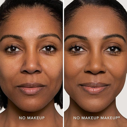 Foundation by No Makeup Makeup | Conceal & Correct with Long-Lasting, Buildable Formula & Lightweight Soft Finish | Cruelty-Free, Vegan, Fragrance-Free | Mocha