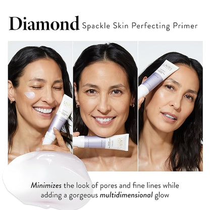LAURA GELLER NEW YORK Prime-n-Set Duo: Spackle Primer + Spackle Mist Boost Setting Spray with Electrolytes (03 Diamond Glow + Electrolytes, 5.0 Fl Oz)