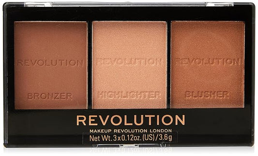 Makeup Revolution Ultra Sculpt and Contour Kit Ultra Light/Med C04, Mixed, 10.8 g (Pack of 1)