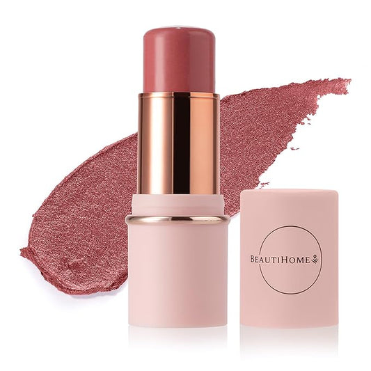 Blush Stick for Cheeks & Lips Multistick Cream Blush- Easy to Apply & Blend- Infused with Nourishing Ingredients for your Skin Compact Travel Size Makeup (Mauve Pink, Small)