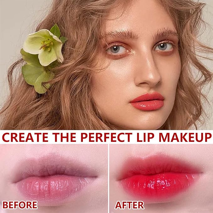 3 Colors Lip Tint Stain Set,Mini Velvet Lip Tint Watery Lip Stain Long Lasting Waterproof Moisturizing Lip & Cheek Tint,Hydrating,Natural Glossy Liquid Lipstick Lip Gloss Kits for Women (Set 01,02,03)