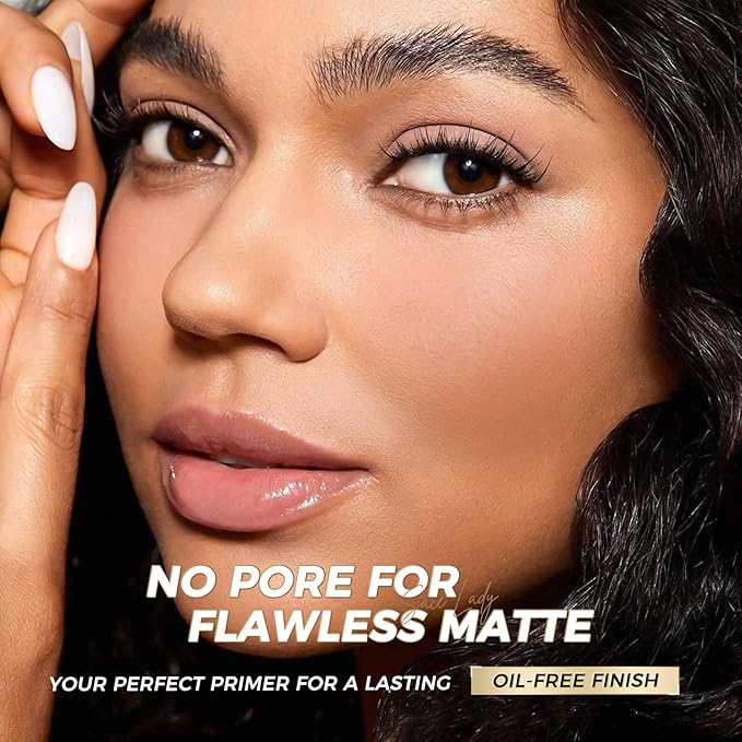 SACE LADY Smooth Primer and Flawless Foundation and Oil Control Face Powder, Long Lasting Coverage Waterproof Natural Cosmetics Kit