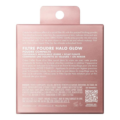 e.l.f. Halo Glow Powder Filter, Ultra-fine Finishing Powder, Smooths The Look of Pores & Fine Lines, Creates A Soft-Focus Glow, Vegan & Cruelty-Free, Rich Warm