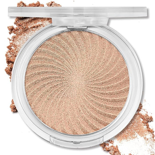 Highlighter Makeup Palette Face Body Shimmer Glitter Illuminator Highlighter Make up Kit Long Lasting Highly Pigmented Highlighters Makeup Palette #4 Rose Champagne