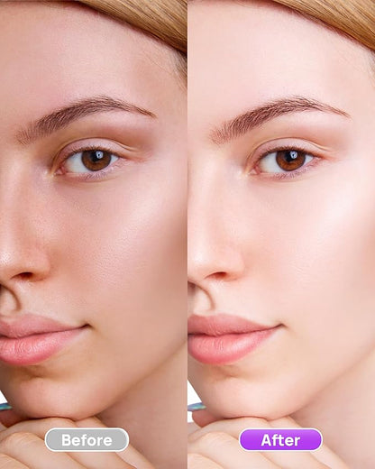 Purple Primer Color Changing for Face Before Makeup, Smoothing Primer Color Correcting, Brightening Base Makeup for Combination Skin