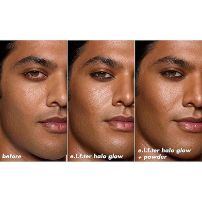 e.l.f. Halo Glow Powder Filter, Ultra-fine Finishing Powder, Smooths The Look of Pores & Fine Lines, Creates A Soft-Focus Glow, Vegan & Cruelty-Free, Tan Neutral Warm