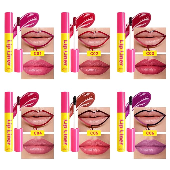 Peel Off Lip Stain, Peel Off Lip Tint Tattoo, Long-Lasting Moisturizing Lip Liner, Waterproof Nourishing Pink Red Lip Liner with Matte Finish, Create A Charming Vibrant Lip Color, 01 Cherry