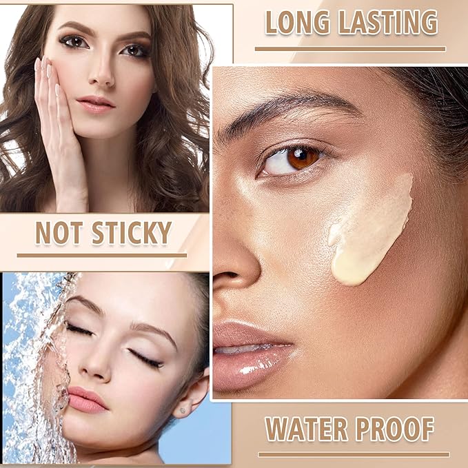 AWCCXMYM Mushroom Head Air Cushion CC Cream, Ivory, 24-Hour Moisturizing, Plant Ingredients, Skin Foundation Concealer