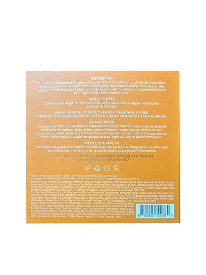 Live Tinted Huebeam Jumbo Gradient Blushing Bronzer - Lightweight, Highly-Pigmented, Buildable & Blendable - Sunkissed, Glowy, Even Toned Skin Face Blush and Bronzer - 15g / 0.5 oz