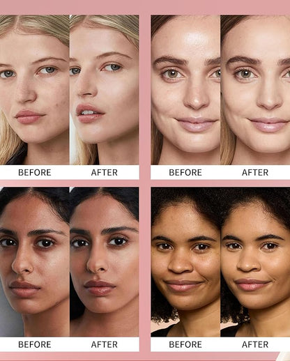 Cushion Foundation, Full Coverage & Weightless, Skin Fit Technology for Natural Radiance, Satin Glow Finish, Hydrating Long-Lasting Cushion, Anti-Caking (02# SHELL BEIGE, 0.21 Fl Oz (Pack of 1))