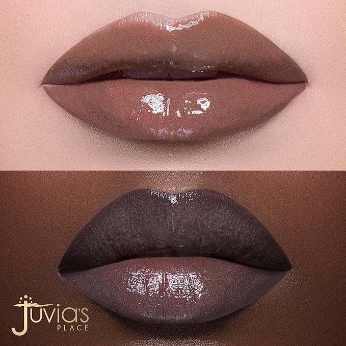 Juvia's Place Nubian Earth Lip Reflect Lip Gloss Nubian Nude - Non-sticky Lip Makeup, Hydrating Lip Gloss, Tinted Lip Gloss, Shine & Glow Lip Makeup, Beauty & Personal Care Products for Lips