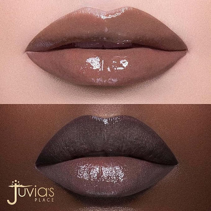 Juvia's Place Nubian Earth Lip Reflect Lip Gloss Nubian Nude - Non-sticky Lip Makeup, Hydrating Lip Gloss, Tinted Lip Gloss, Shine & Glow Lip Makeup, Beauty & Personal Care Products for Lips