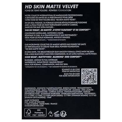 HD Skin Matte Powder Foundation - 2Y30 by Make Up For Ever for Women - 0.38 oz Foundation