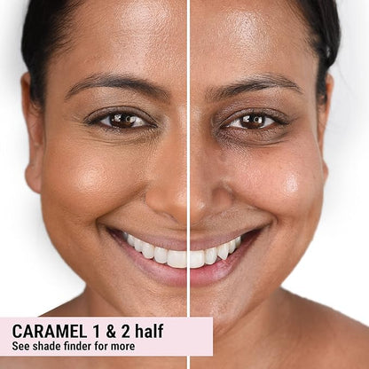 Loves-You-Back 3in1 Mineral Powder Foundation (CARAMEL 1) | Designed for acne-prone, sensitive skin reducing the appearance of acne and scars without layers | Vegan + Cruelty Free