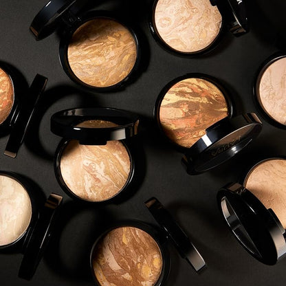LAURA GELLER NEW YORK 40+ Club Blush-n-Balance 3pc Kit: Baked Balance-N-Brighten Color Correcting Foundation, Light + Retractable Kabuki Brush + Baked Blush-N-Brighten, Tropic Hues