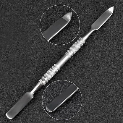 Resin Nail Art Palette Nail Polish Palette with Spatula Nail Pallet for Nail Art Nail Polish Mixing Plate (White)