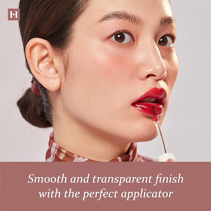 HINCE Mood Enhancer Water Liquid Glow - Non-Sticky & Waterproof Lip Stain for Women - Long Wearing Lip Gloss for Natural and Glass Glow - Moisturizing Liquid Makeup, 0.16 fl.oz. (BLUSHED)