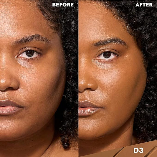 COVER FX Complete Coverage Kit: Total Cover Cream Foundation - Shade D3 + Custom Cover Blending Brush