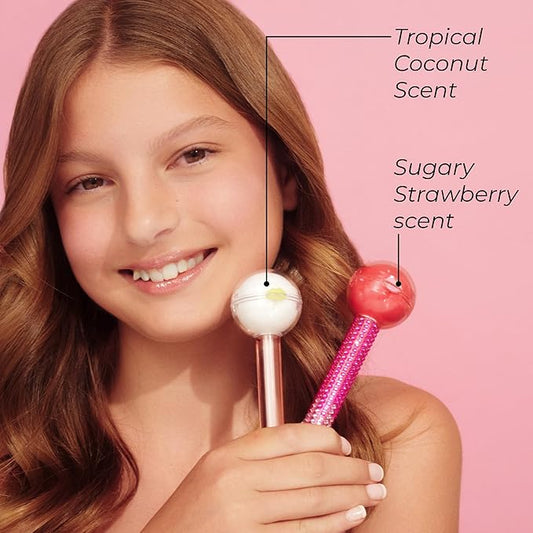 MCoBeauty Lip Pop 2-in-1 Lip Gloss & Ultra Balm - Watermelon, Nourishing Hydration Glass-Like Shine, Vegan, Cruelty Free Cosmetics