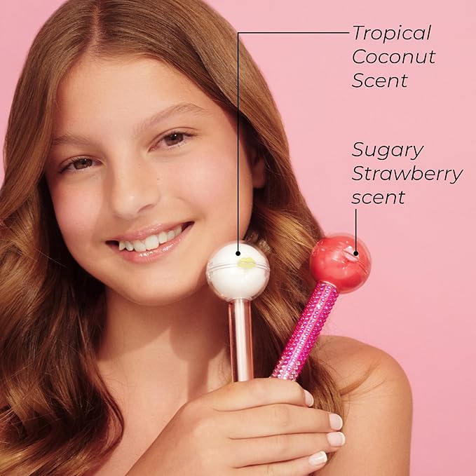 MCoBeauty Lip Pop 2-in-1 Lip Gloss & Ultra Balm - Pina Colada, Nourishing Hydration Glass-Like Shine, Vegan, Cruelty Free Cosmetics