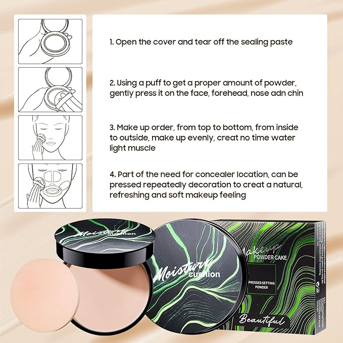 Face Setting Powder, Smooths Complexion & Controls Shine, Weightless, Blurring, Creates Soft Focus Effect, Even Skin Tone for All Skin Types, Natural