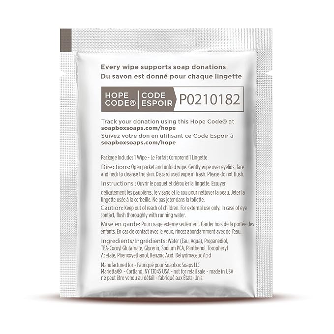 Soapbox Fragrance-Free Makeup Remover Wipes - Gentle Facial Cleansing Wipes for Dirt and Oil, Alcohol Free Makeup Remover Pads 50 Count