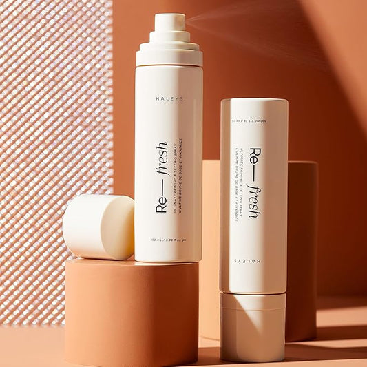 HALEYS Priming & Setting Spray, Makeup Longwear, Nourishing, Soothes, Calms Skin, Lightweight, Balance Oil, Refreshes, For All Skin Types & Tones, Vegan & Cruelty Free, Fragrance-Free, Alcohol-Free