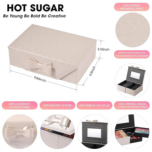 Hot Sugar Girls Makeup Kit for Teenagers, Beginner Makeup Gift Set for Women Full Makeup Kit (WHITE)