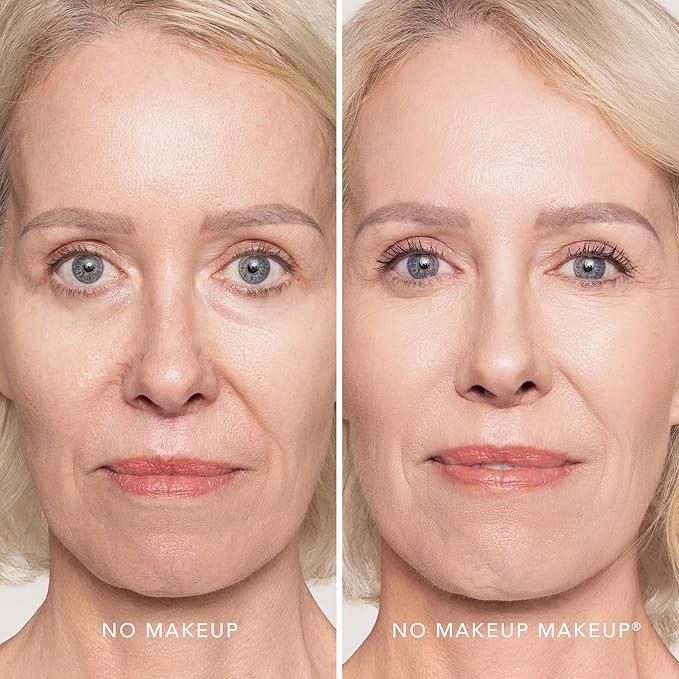 Foundation by No Makeup Makeup | Conceal & Correct with Long-Lasting, Buildable Formula & Lightweight Soft Finish | Cruelty-Free, Vegan, Fragrance-Free | Fair