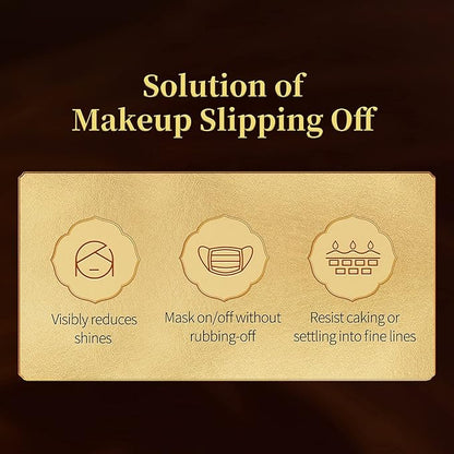 ZEESEA [Palace Identity] Hippogriff Compact Powder，Hosta Wing Deer Lock Makeup Powder, Clear White Jade