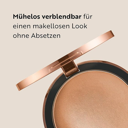 M. Asam MAGIC FINISH Satin Compact Powder Beige (8 g) - pressed powder for perfect hold, matting & perfecting, prolongs the hold of make-up, with hyaluronic acid & vitamin E, vegan