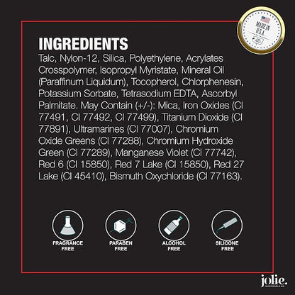 Jolie Loose Translucent Face Powder - Ultra Fine, Silky Makeup Setting Powder (Nude 01A)