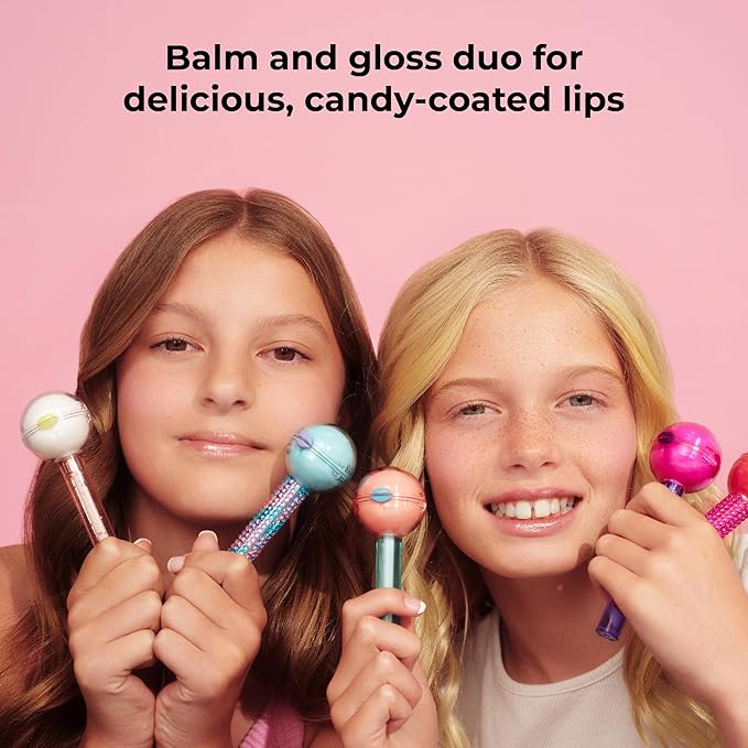 MCoBeauty Lip Pop 2-in-1 Lip Gloss & Ultra Balm - Pina Colada, Nourishing Hydration Glass-Like Shine, Vegan, Cruelty Free Cosmetics