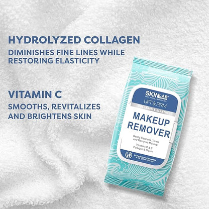 Lift & Firm Towellete Make-Up Remover Cleanses & Tones, 60 Count