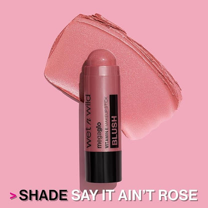 wet n wild MegaGlo Makeup Stick, Buildable Color, Versatile Use, Cruelty-Free & Vegan - Dusty Pink