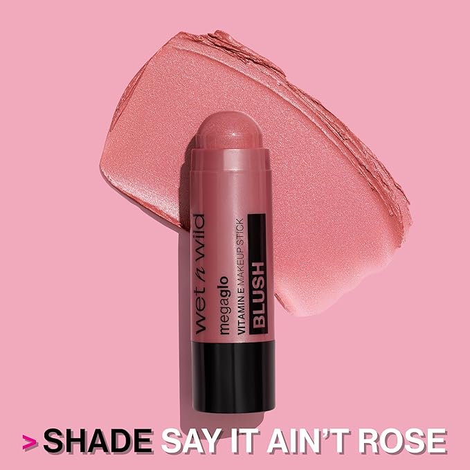 wet n wild MegaGlo Makeup Stick Bundle - Peach Bums & Current Jam, Buildable Color for Cheeks, Eyes & Lips