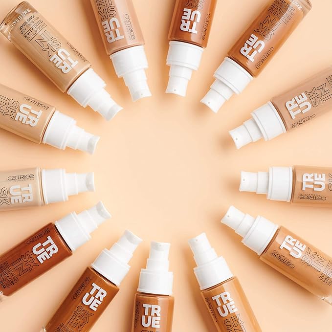 Catrice | True Skin Hydrating Foundation | Lightweight Buildable Coverage with Hyaluronic Acid and Watermelon Seed Oil | Vegan & Cruelty Free (040 | Neutral Hazel)
