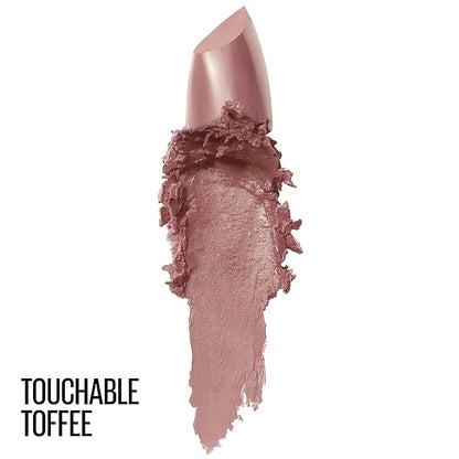 Maybelline Color Sensational Lipstick, Lip Makeup, Cream Finish, Hydrating Lipstick, Touchable Taupe, Nude ,1 Count